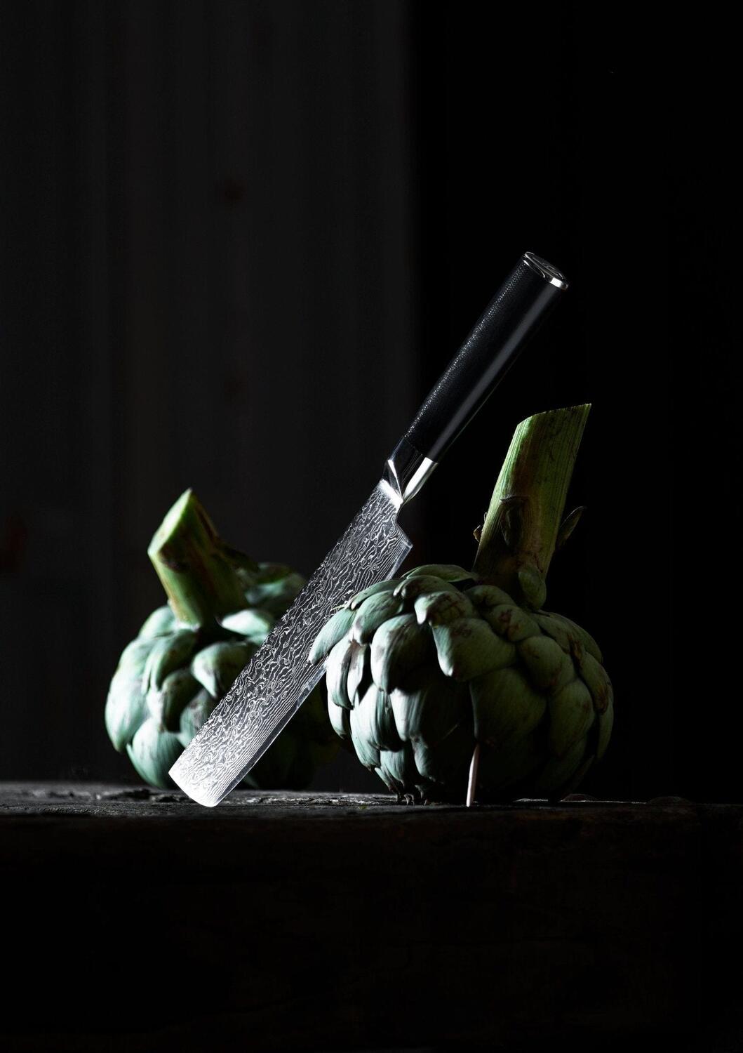 Nakiri grøntsagskniv - 18 cm